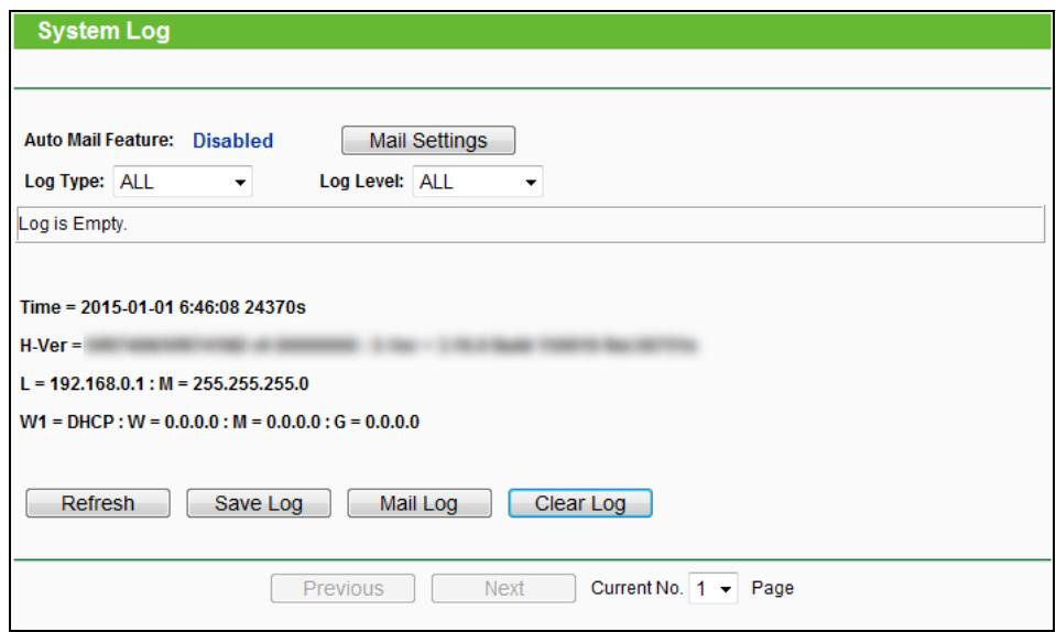TP-LINK TL-WR841N - System Log - 1