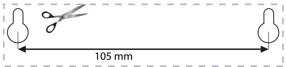 LINKSYS EA8300 - Wall-Mounting Template (Short Side) - 1