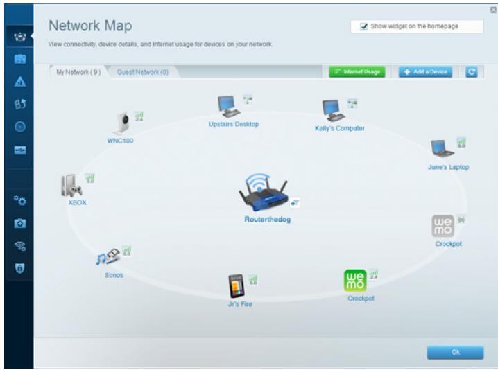 LINKSYS EA8300 - Pour afficher les détails du périphérique réseau : - 1