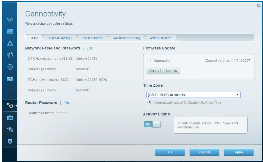 LINKSYS EA8300 - Définition des paramètres de connexion Internet de base : - 1