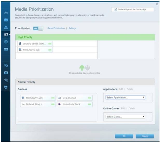 LINKSYS EA8300 - To configure media prioritization, do the following: - 1