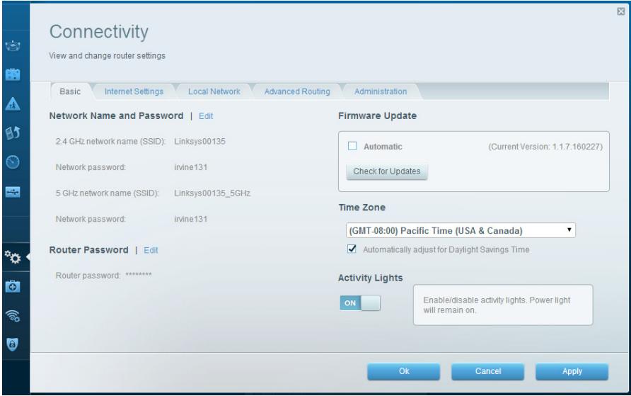 LINKSYS EA8300 - Pour modifier le mot de passer de l'accès local au routeur : - 1