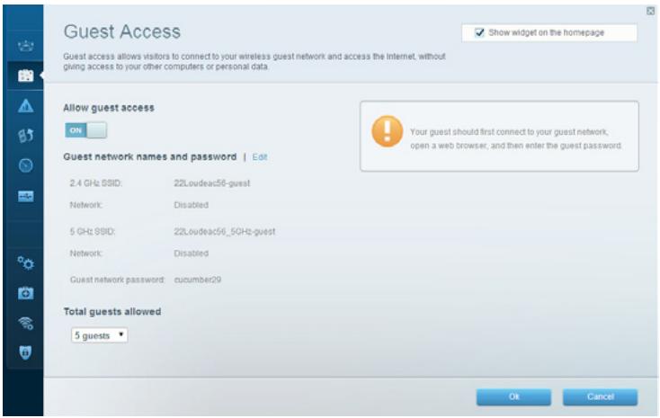LINKSYS EA8300 - To set up guest access to your network: - 1