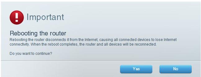 LINKSYS EA8300 - To reboot your router using Linksys Smart Wi-Fi, do the following: - 1