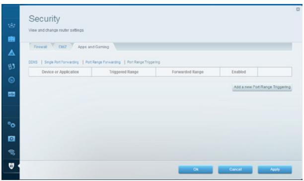 LINKSYS EA8300 - To set up port range triggering for multiple entries, do the following: - 1