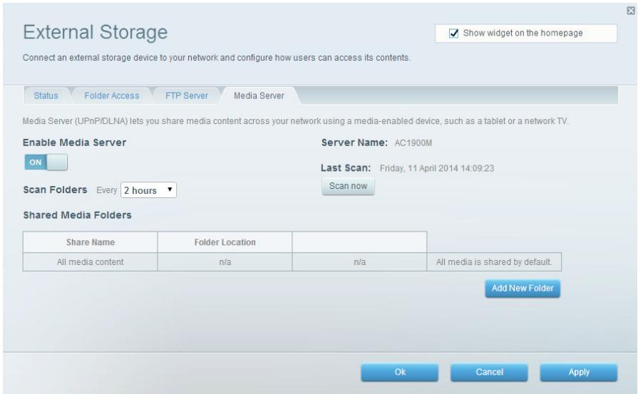 LINKSYS EA8300 - To configure your router as a media server: - 1