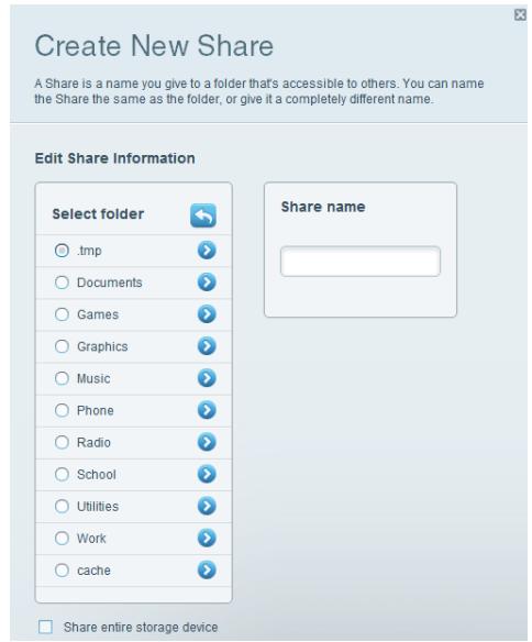 LINKSYS EA8300 - If you need to set up the shared folder: - 1