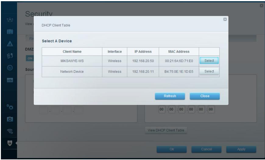 LINKSYS EA8300 - Pour configurer un périphérique dans la DMZ, faites ce qui suit : - 2