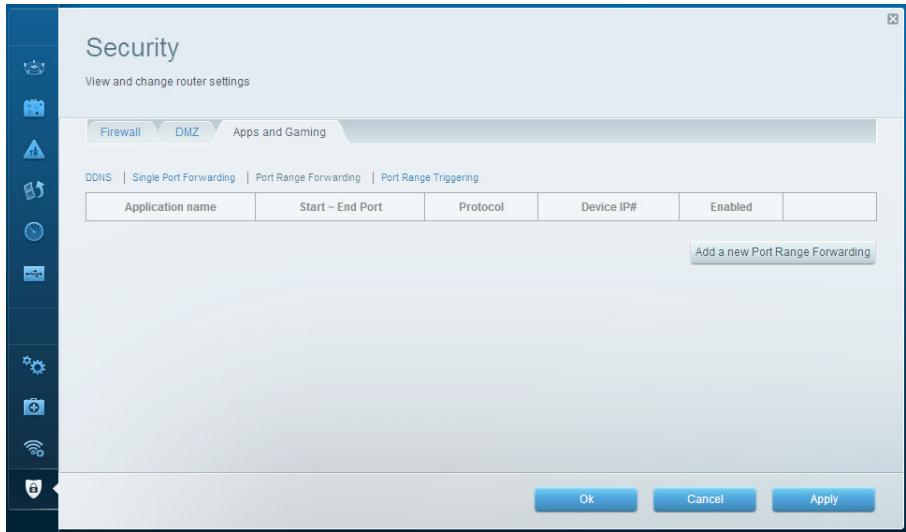 LINKSYS EA8300 - Pour configurer la redirection d'une plage de ports, faites ce qui suit : - 1