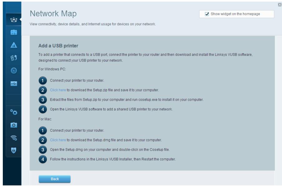 LINKSYS EA8300 - How to connect a USB printer - 2