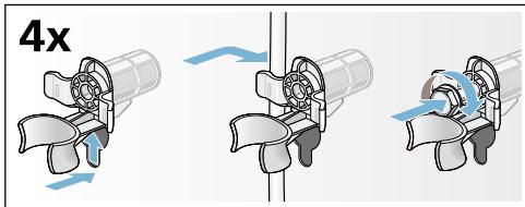 BOSCH WVG30462FF - Poser les cales de transport : - 2