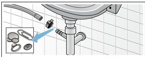 BOSCH WVG30462FF - Flexible d'écoulement bouché au niveau du siphon - 1