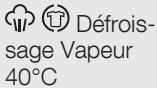 ELECTROLUX EWW1609SWD - Programmes vapeur ^4) - 1