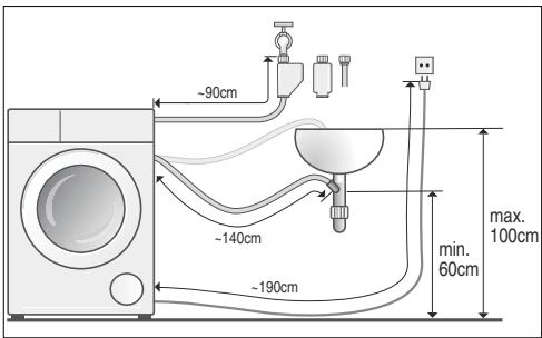 SIEMENS WD15G462FF - Longueurs de flexibles, conduites et lignes - 2