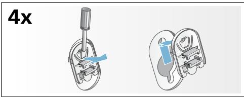 SIEMENS WD15G462FF - Poser les cales de transport : - 1