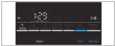 SIEMENS WD15G462FF - Modification du préréglage d'un programme de lavage, par ex. la température de lavage : - 1