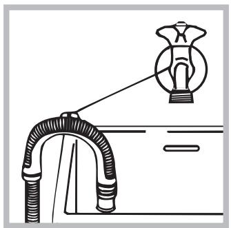 INDESIT IWDC7145 - Connecting the drain hose - 2