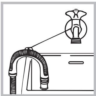 INDESIT IWDC7145 - Raccordement du tuyau de vidange - 2