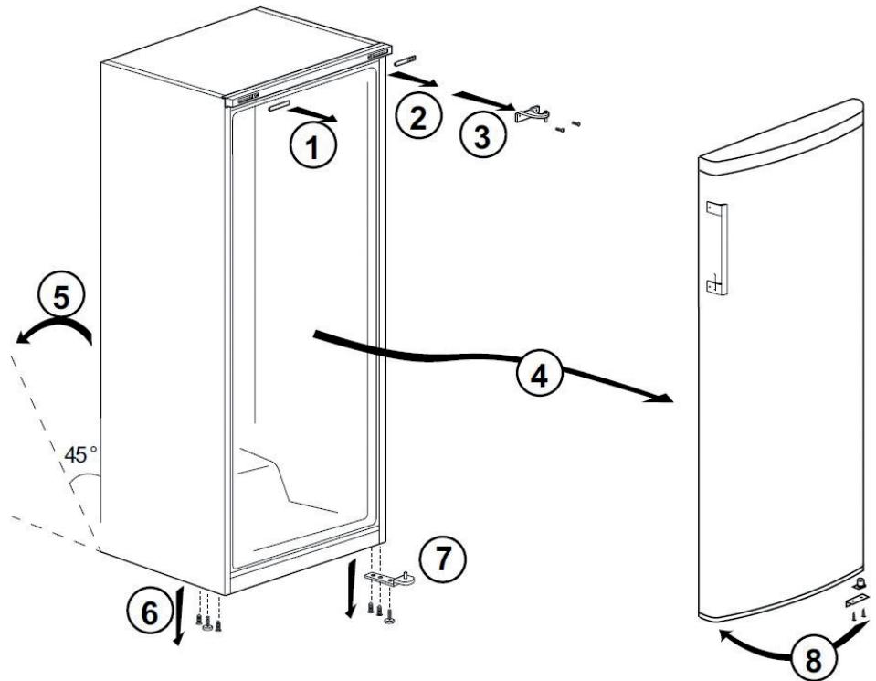 ESSENTIELB ECAV176-60B1 - Inversion du sens d'ouverture de la porte - 2