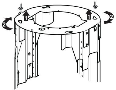 ROBLIN ALLURE 900 - 6042295 - PRÉPARATION DU TREILLIS POUR LE BRANCHEMENT DE LA HOTTE EN VERSION FILTRANTE - 2