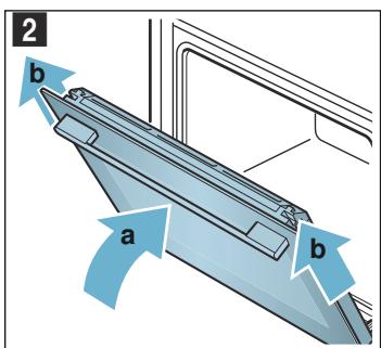 BOSCH HT5HBP7 - Décrocher la porte de l'appareil - 2