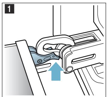 BOSCH HT5HBP7 - Décrocher la porte de l'appareil - 1