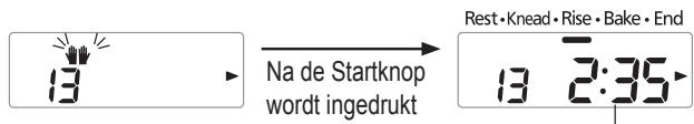 PANASONIC 2522 - Voeg extra boter toe wanneer de pieptoon klinkt, druk daarna nogmaals op de 'Start' - 1