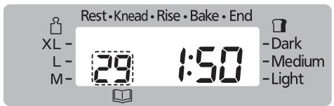 PANASONIC 2522 - Selecteer menu '29' - 2