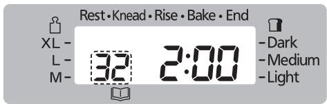 PANASONIC 2522 - Selecteer menu '32' - 2