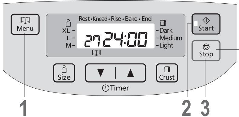 PANASONIC 2522 - ÉTAPE 1 Préparation du levain - 1