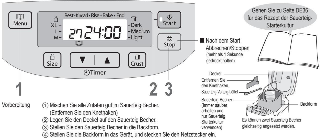 PANASONIC 2522 - STUFE 1 Starterkultur zubereiten - 1