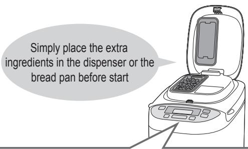 PANASONIC 2522 - Adding extra ingredients to bread or dough - 1