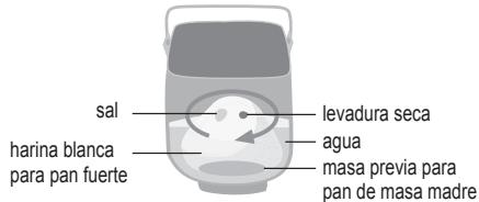 PANASONIC 2522 - FASE 2 Hacer masa de pan de masa madre - 2