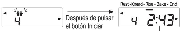 PANASONIC 2522 - Añada los ingredientes adiciones cuando se oiga el pitido y pulse otra vez el botón Iniciar - 1