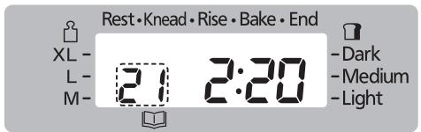 PANASONIC 2522 - Selectionnez le menu '21' - 2
