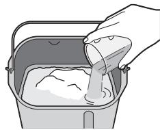 PANASONIC 2522 - Place the measured ingredients in the bread pan - 3