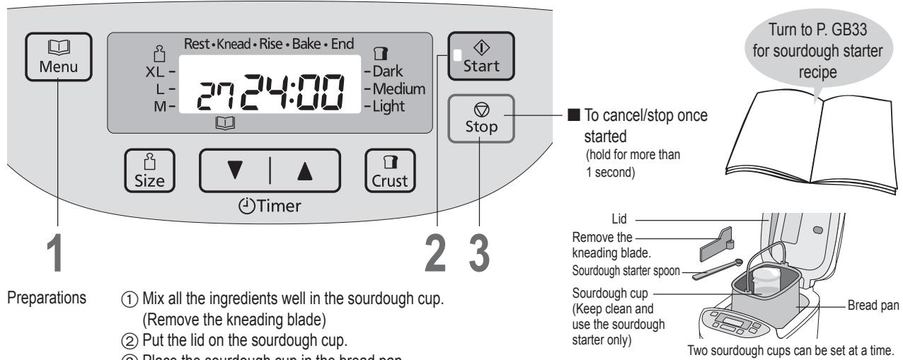 PANASONIC 2522 - STAGE 1 Making Sourdough starter - 1