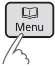 PANASONIC 2522 - Wahlen Sie ein Backmenu aus (Das Display wird mit ausgewähltem Menu ‘1’ angezeig - 1