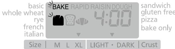 PANASONIC SD-ZB2512KXEB - Choisissez une option de cuisson basic BAKE RAPID RAISIN DOUGH sa - 2