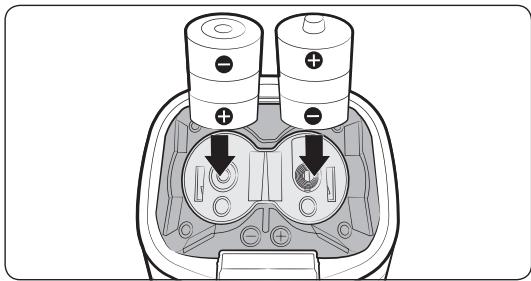 SAMSUNG SR8875 NAVIBOT - Einlagen der Batterien - 2