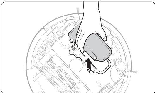 SAMSUNG SR8875 NAVIBOT - Comment retirer la batterie - 2