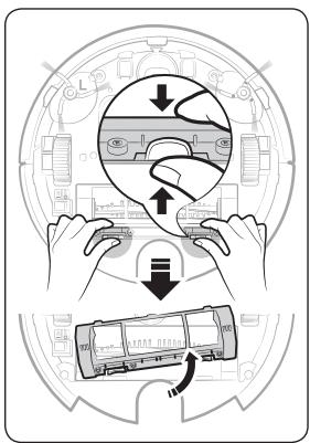 SAMSUNG SR8875 NAVIBOT - Reinigen der Kraftbürste - 2