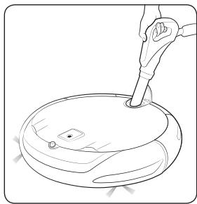 SAMSUNG SR8875 NAVIBOT - Emptying the dustbin (Quick Empty) - 2