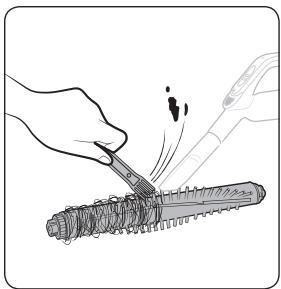 SAMSUNG SR8875 NAVIBOT - Cleaning the power brush - 4