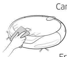 SAMSUNG SR8875 NAVIBOT - Cleaning the sensors and the camera - 2