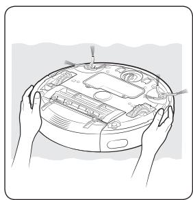 SAMSUNG SR8875 NAVIBOT - Pulizia delle ruote di guida - 1