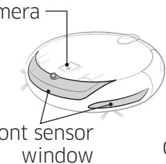 SAMSUNG SR8875 NAVIBOT - Cleaning the sensors and the camera - 3