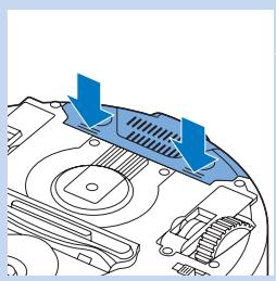 PHILIPS FC8700/01 SMARTPRO COMPACT - De accu in de robot plaatsen - 1