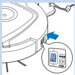 Diagram showing a device with a highlighted control panel labeled 'ON CHADS' and an arrow pointing to it, indicating a change in the ON state.
