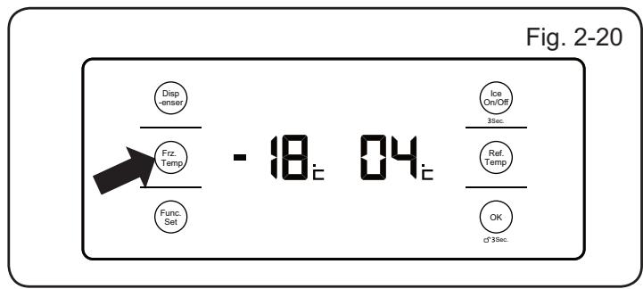 HAIER C3FE635CMJ  -  C3FE737CMJ -  C3FE744CMJW - Réglage de la température du congélateur - 3
